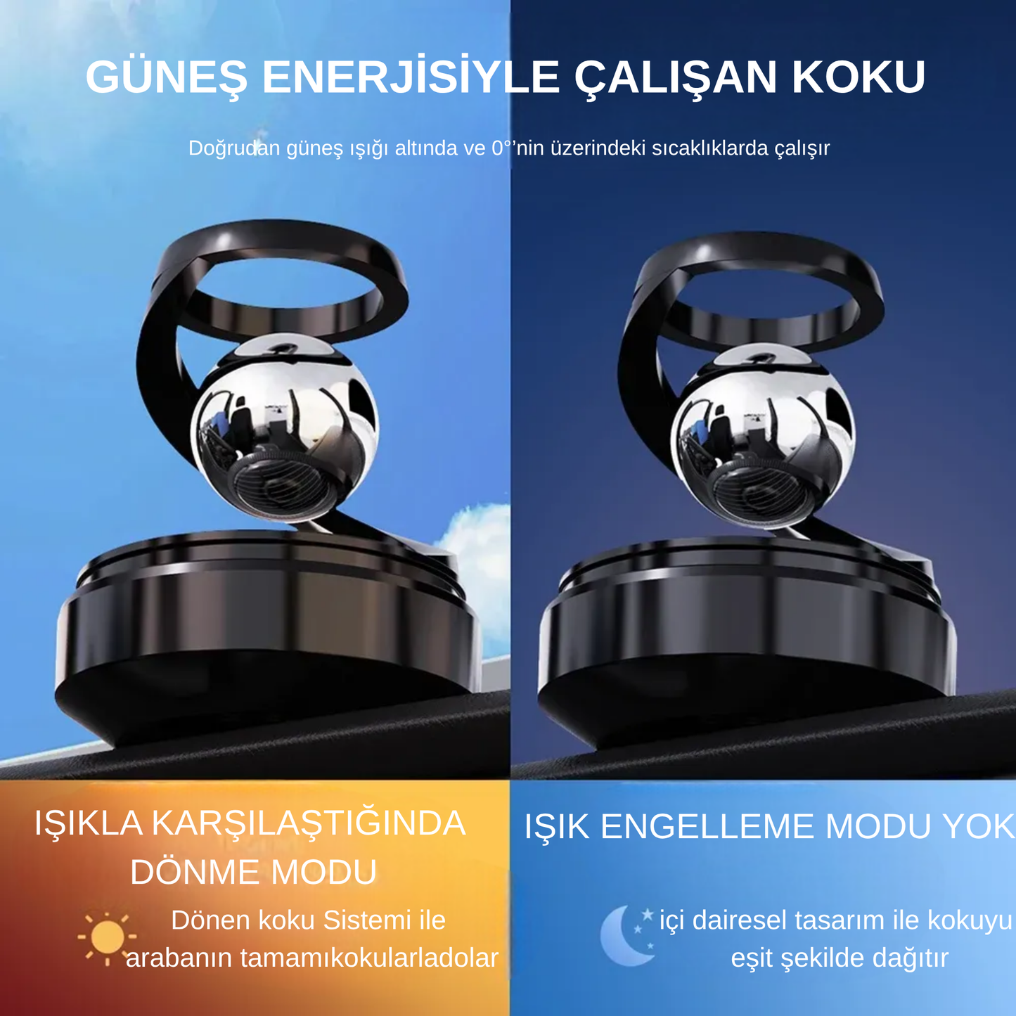 Güneş Enerjili Araç içi Oto Koku